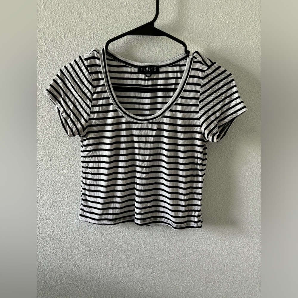 Striped crop top